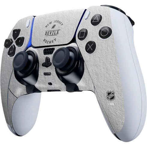 NHL New Jersey Devils Black Text PS5 DualSense Edge Pro Controller Skin