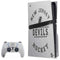 NHL New Jersey Devils Black Text PS5 Pro Disk Bundle Skin