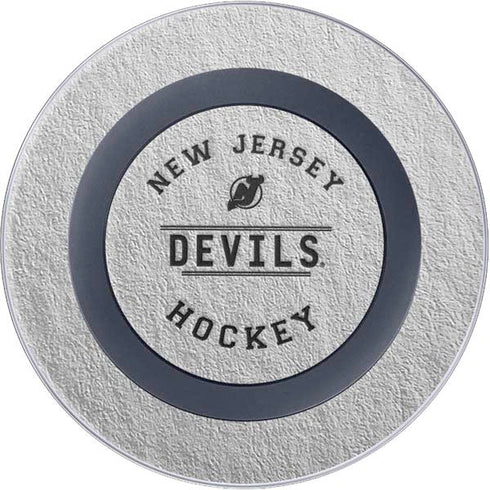 NHL New Jersey Devils Black Text Wireless Charger Skin