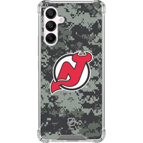 NHL New Jersey Devils Camo Galaxy A16 5G Clear Case