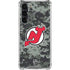 NHL New Jersey Devils Camo Galaxy S24 FE Clear Case