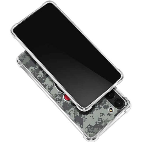 NHL New Jersey Devils Camo Galaxy S24 FE Clear Case