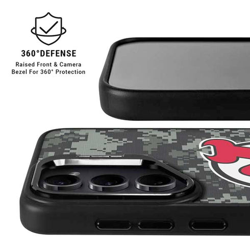 NHL New Jersey Devils Camo Galaxy S24 FE Kickstand Case
