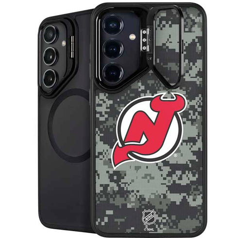 NHL New Jersey Devils Camo Galaxy S25 Plus Kickstand Case