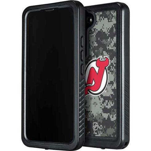 NHL New Jersey Devils Camo Galaxy S24 Plus Waterproof Case