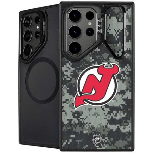 NHL New Jersey Devils Camo Galaxy S24 Ultra Kickstand Case