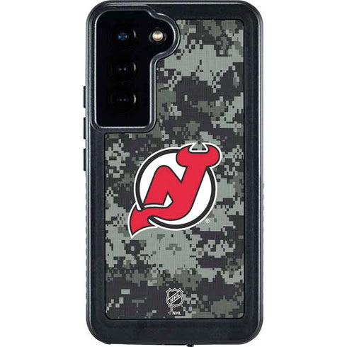 NHL New Jersey Devils Camo Galaxy S24 Waterproof Case