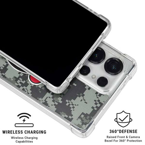 NHL New Jersey Devils Camo Galaxy S26 Ultra Clear Case