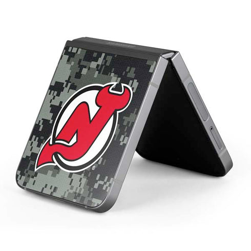 NHL New Jersey Devils Camo Galaxy Z Flip6 Skin