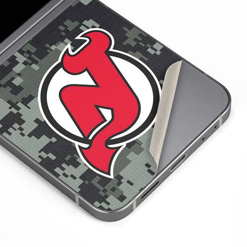 NHL New Jersey Devils Camo Galaxy Z Flip6 Skin