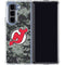 NHL New Jersey Devils Camo Galaxy Z Fold5 5G Clear Case