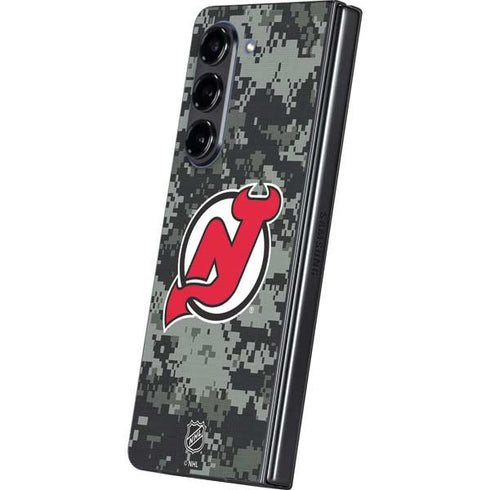 NHL New Jersey Devils Camo Galaxy Z Fold5 5G Skin
