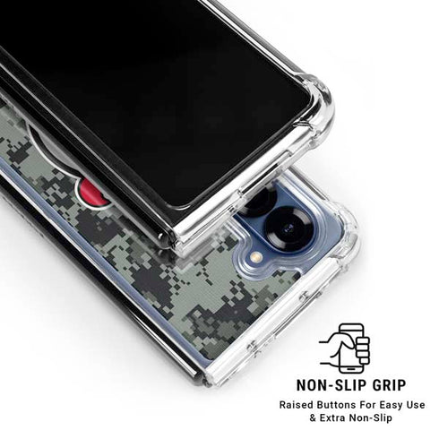 NHL New Jersey Devils Camo Galaxy Z Fold6 Clear Case