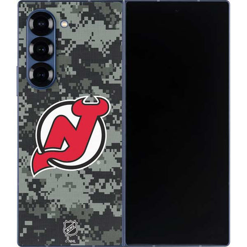 NHL New Jersey Devils Camo Galaxy Z Fold6 Skin