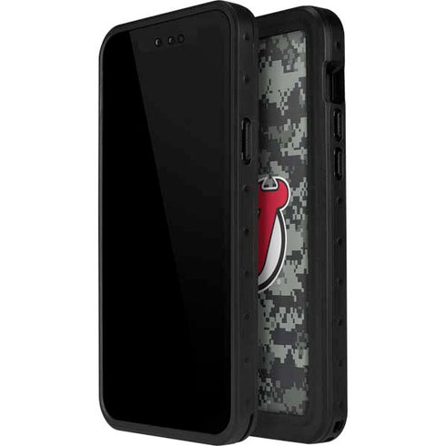 NHL New Jersey Devils Camo iPhone 15 Plus Waterproof Case