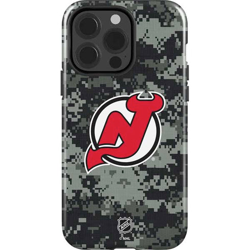 NHL New Jersey Devils Camo iPhone 15 Pro Impact Case
