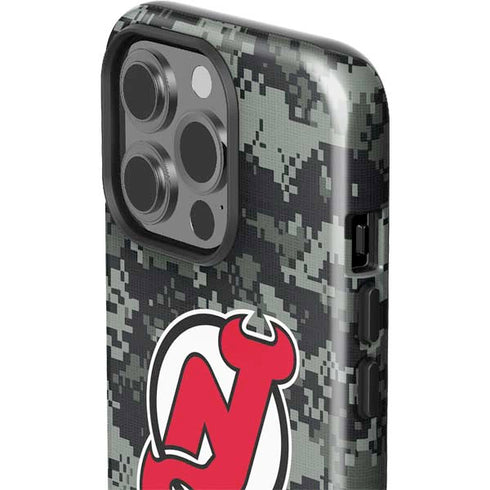 NHL New Jersey Devils Camo iPhone 15 Pro Impact Case