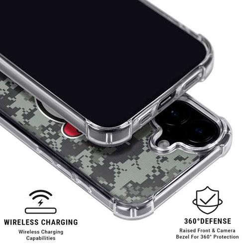 NHL New Jersey Devils Camo iPhone 16 Clear Case