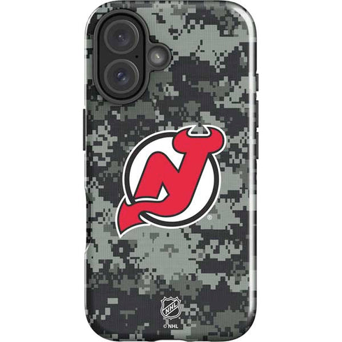 NHL New Jersey Devils Camo iPhone 16 Impact Case