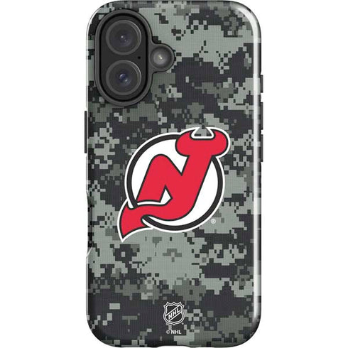 NHL New Jersey Devils Camo iPhone 16 Plus Impact Case