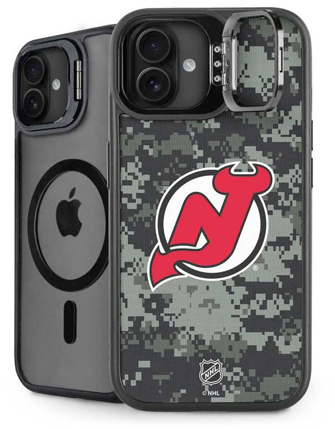 NHL New Jersey Devils Camo iPhone 16 Plus Kickstand Case