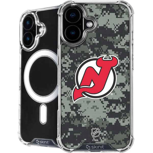NHL New Jersey Devils Camo iPhone 16 Plus MagSafe Case