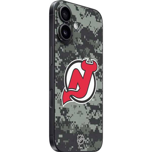 NHL New Jersey Devils Camo iPhone 16 Plus Skin