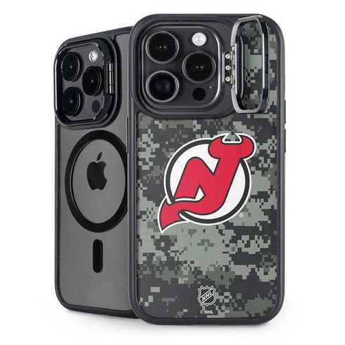 NHL New Jersey Devils Camo iPhone 16 Pro Kickstand Case