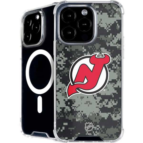 NHL New Jersey Devils Camo iPhone 16 Pro MagSafe Case