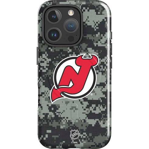 NHL New Jersey Devils Camo iPhone 16 Pro Magsafe Impact Case