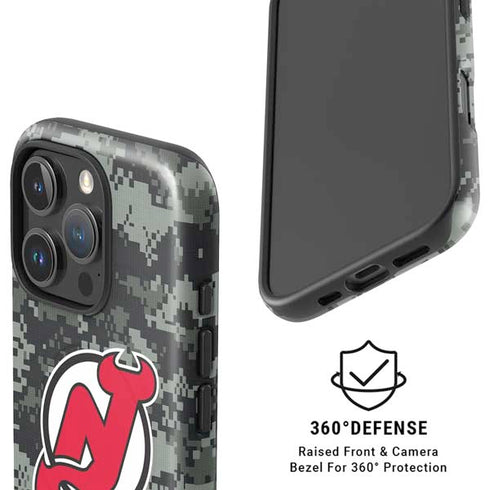 NHL New Jersey Devils Camo iPhone 16 Pro Magsafe Impact Case