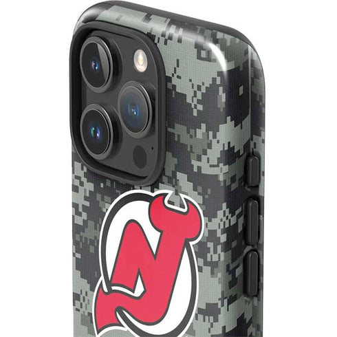NHL New Jersey Devils Camo iPhone 16 Pro Max Impact Case