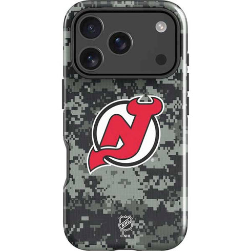 NHL New Jersey Devils Camo iPhone 18 Pro Impact Case
