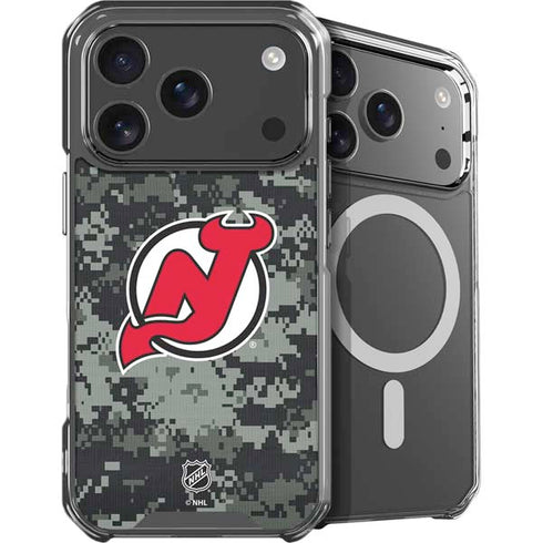 NHL New Jersey Devils Camo iPhone 18 Pro MagSafe Case