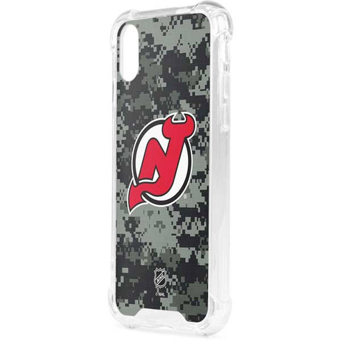 NHL New Jersey Devils Camo iPhone XS Clear Case