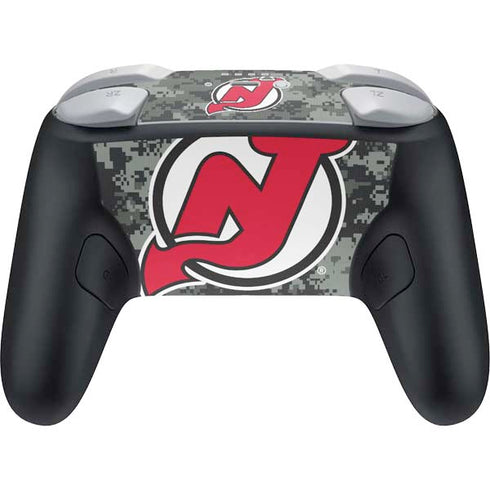 NHL New Jersey Devils Camo Nintendo Switch 2 (2025) Pro Controller Skin