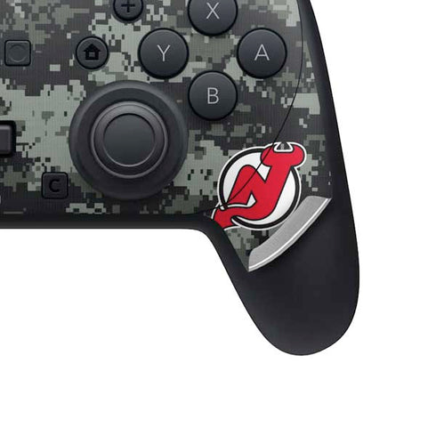 NHL New Jersey Devils Camo Nintendo Switch 2 (2025) Pro Controller Skin