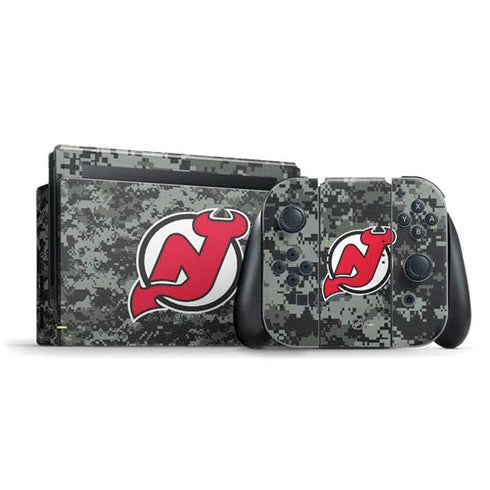 NHL New Jersey Devils Camo Nintendo Skins