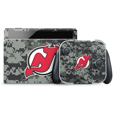 NHL New Jersey Devils Camo Nintendo Skins