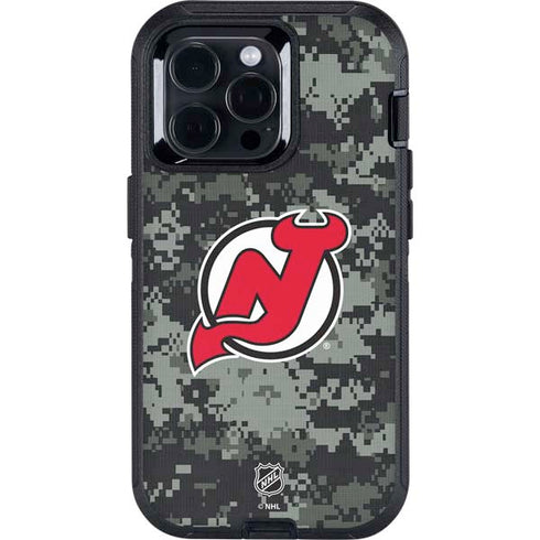 NHL New Jersey Devils Camo Otterbox Defender iPhone Skin