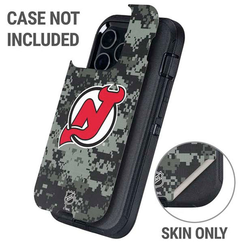 NHL New Jersey Devils Camo Otterbox Defender iPhone Skin