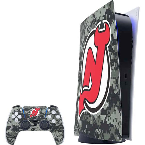 NHL New Jersey Devils Camo PlayStation PS5 Skins