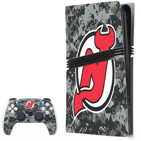 NHL New Jersey Devils Camo PlayStation PS5 Skins