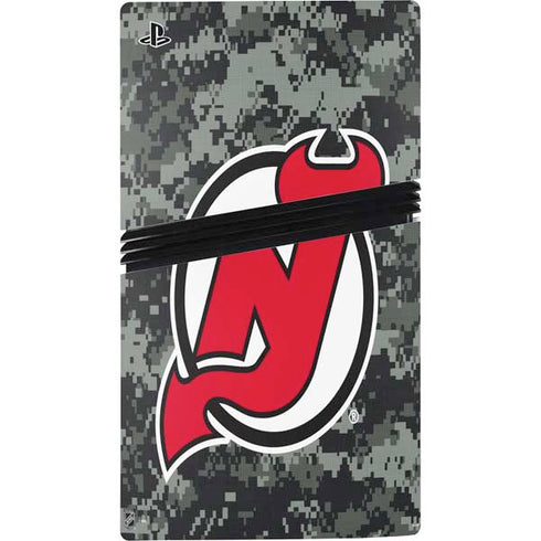 NHL New Jersey Devils Camo PS5 Pro Bundle Skin