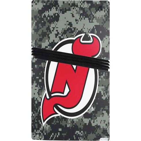NHL New Jersey Devils Camo PS5 Pro Bundle Skin
