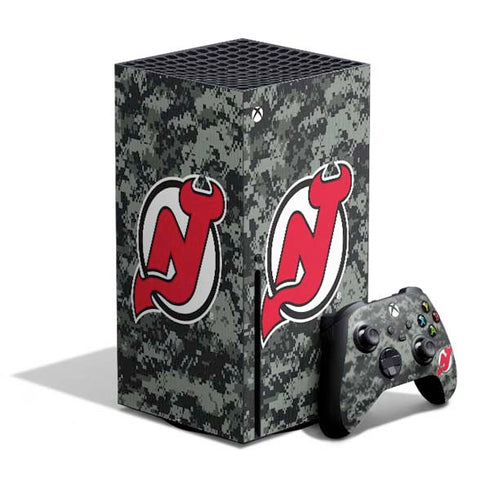 NHL New Jersey Devils Camo Xbox Series X Skins