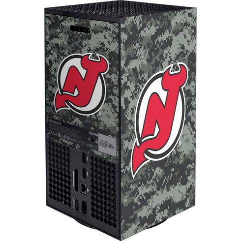 NHL New Jersey Devils Camo XBox Series X Digital Edition Bundle Skin