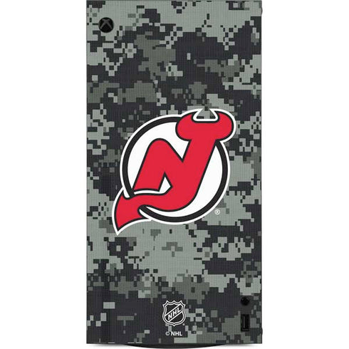 NHL New Jersey Devils Camo XBox Series X Digital Edition Console Skin