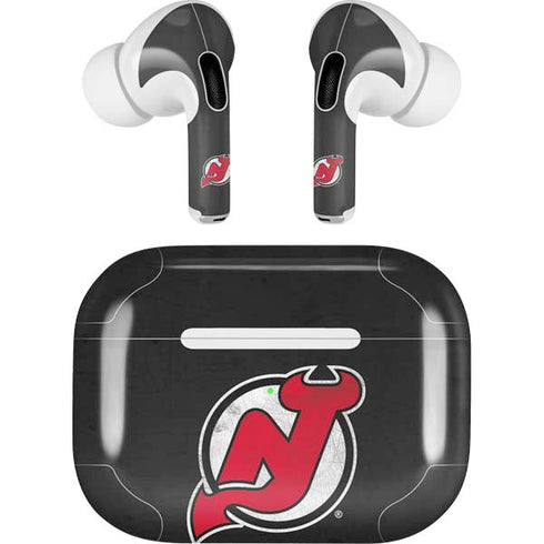 NHL New Jersey Devils Distressed AirPods Skins