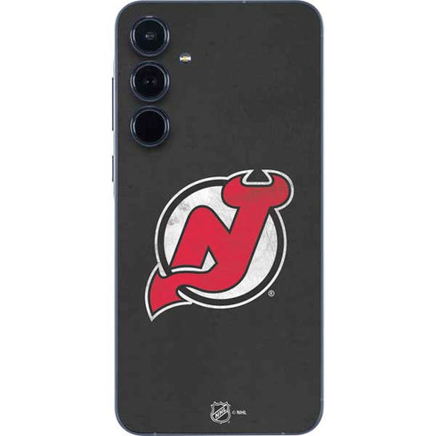 NHL New Jersey Devils Distressed Galaxy A36 5G Skin
